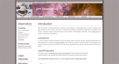 Desktop Screenshot of dppobservatory.net