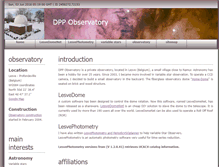 Tablet Screenshot of dppobservatory.net